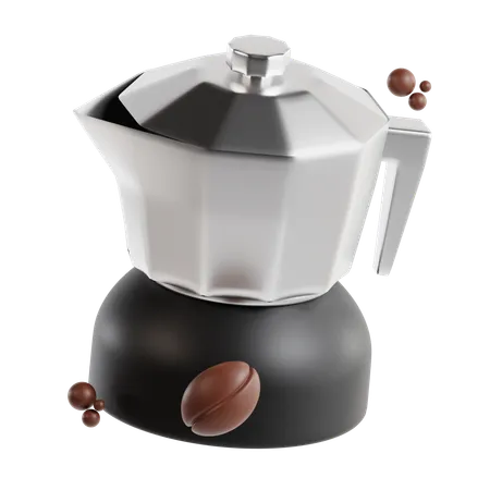 Coffee Pot 3 D Icon 3D Icon