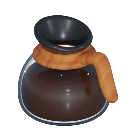 Coffee Pot From Kitchen Set 3 D Icon 3D Icon