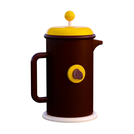 Coffee Pot  3D Illustration