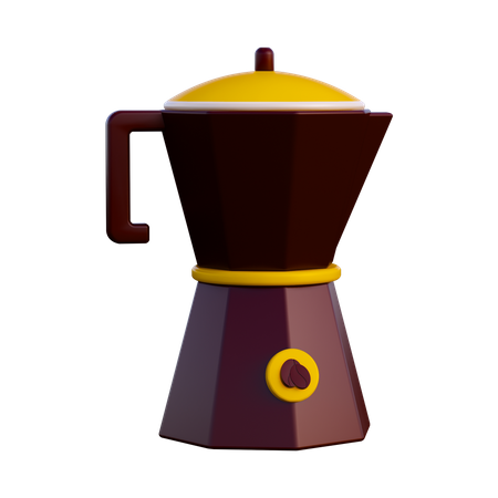 Coffee Pot  3D Illustration