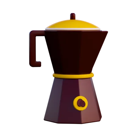 Coffee Pot  3D Illustration