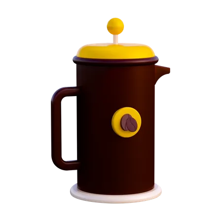 Coffee Pot 3D Illustration