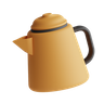 3d coffee pot logo