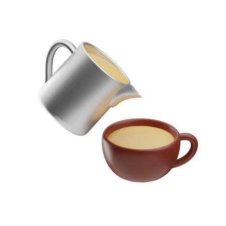 Coffee Pour  3D Icon