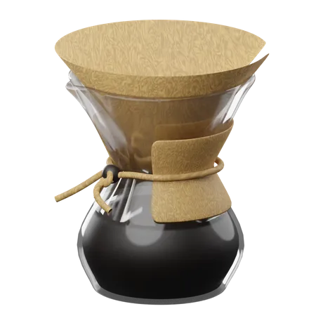 Coffee Pour Over 3D Illustration