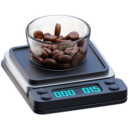 Coffee Scale  3D Icon