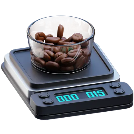 Coffee Scale  3D Icon