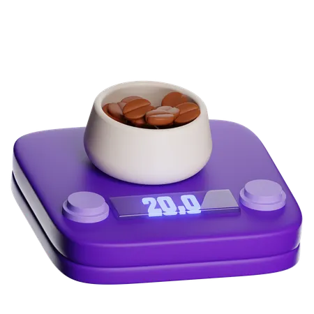 Coffee Scale  3D Icon