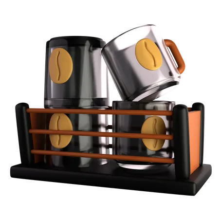 Coffee shelf  3D Icon