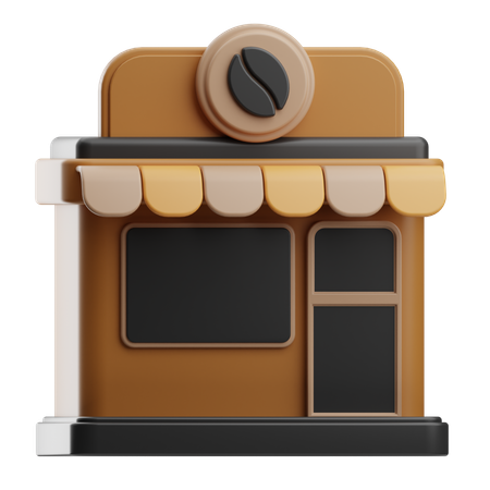 コーヒーショップ  3D Icon