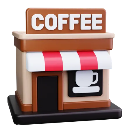 コーヒーショップ  3D Icon