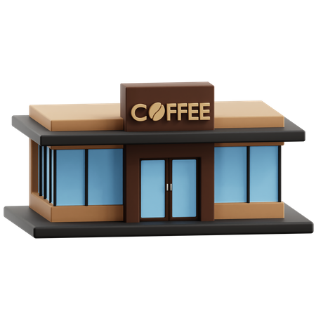 Coffee Shop  3D Icon