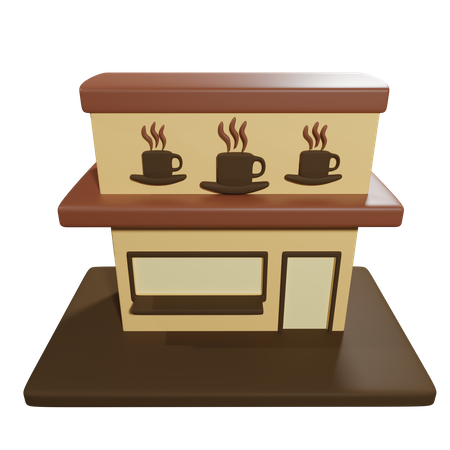 Coffee shop  3D Icon