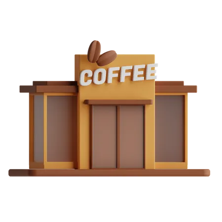 Coffee Shop  3D Icon