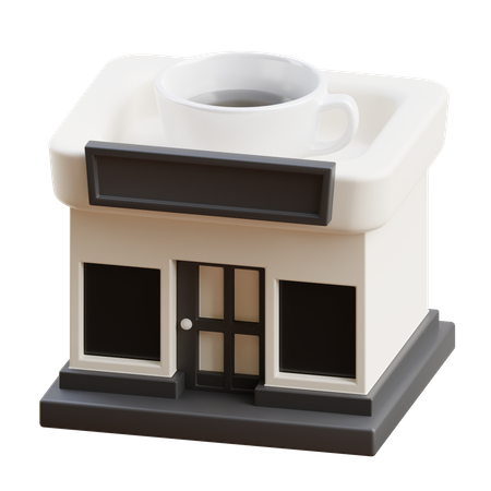 Coffee Shop  3D Icon