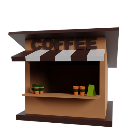 Coffee Shop  3D Icon