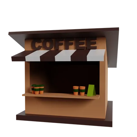 Coffee Shop  3D Icon