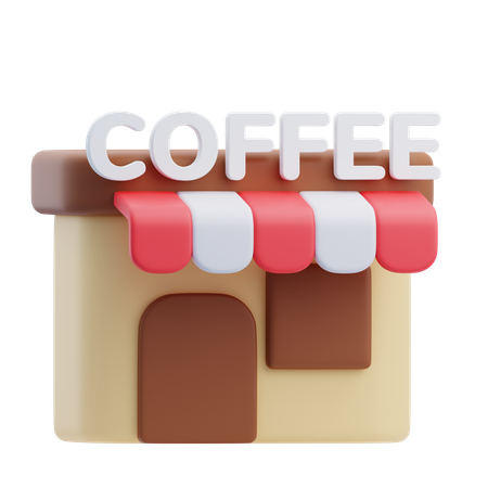 Coffee Shop  3D Icon