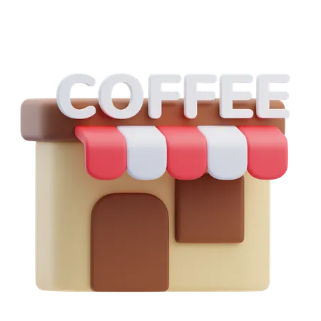 Coffee Shop  3D Icon