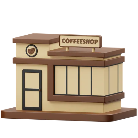 Coffee Shop  3D Icon