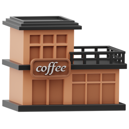 Coffee Shop  3D Icon