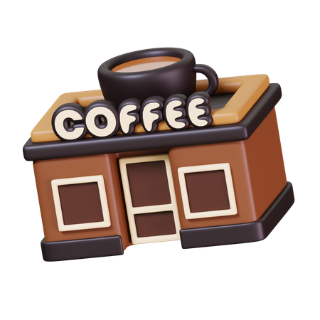 Coffee Shop  3D Icon