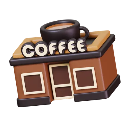 Coffee Shop  3D Icon