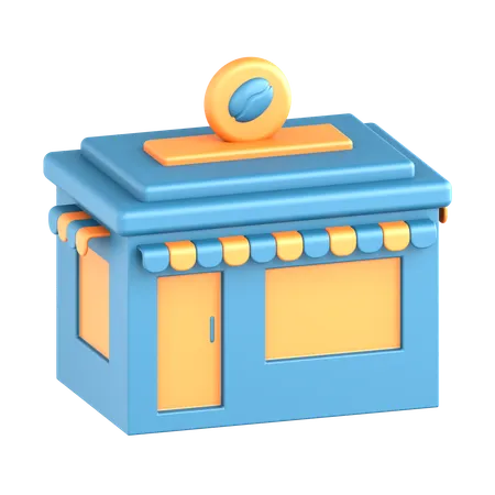 Coffee Shop  3D Icon