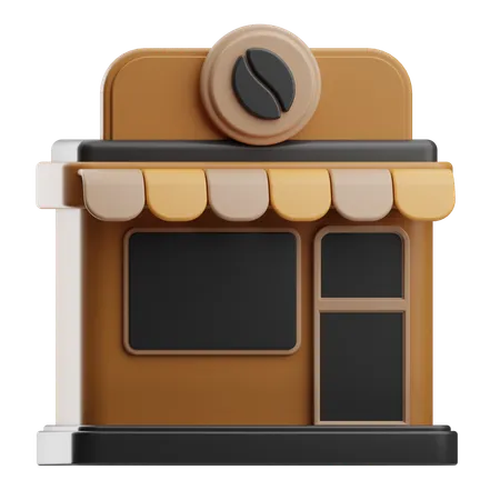 Coffee Shop  3D Icon