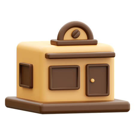 Coffee Shop  3D Icon