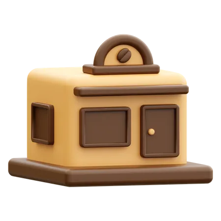 Coffee Shop  3D Icon