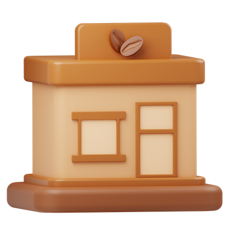 Coffee Shop  3D Icon