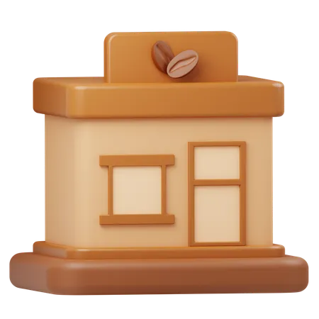 Coffee Shop  3D Icon