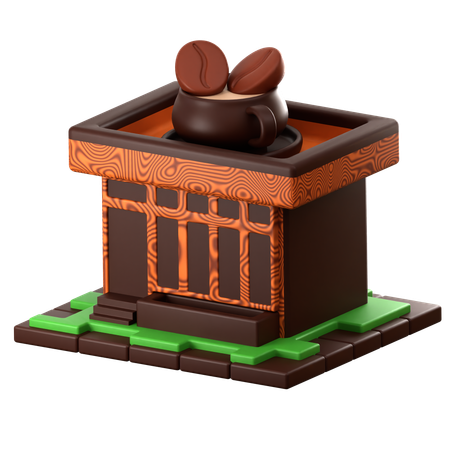 Coffee Shop  3D Icon