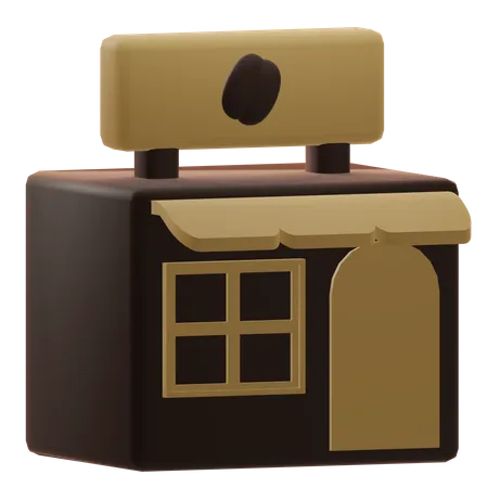 Coffee Shop  3D Icon