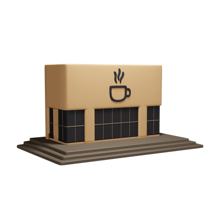 Coffee Shop  3D Icon