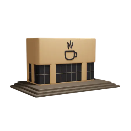 Coffee Shop  3D Icon