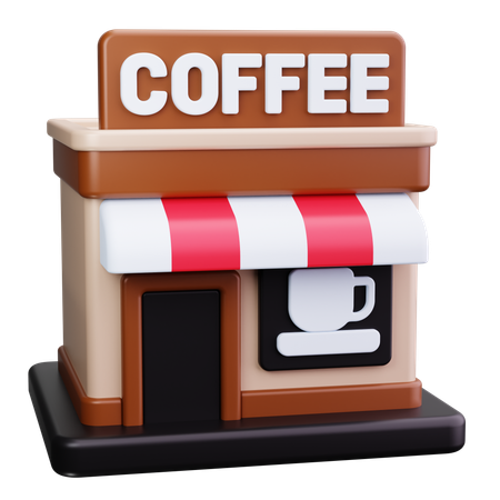 Coffee Shop  3D Icon