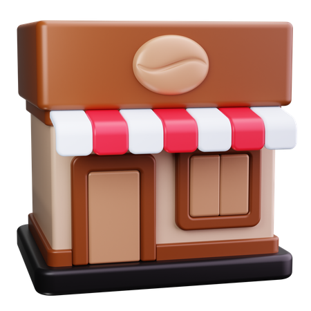 Coffee Shop  3D Icon