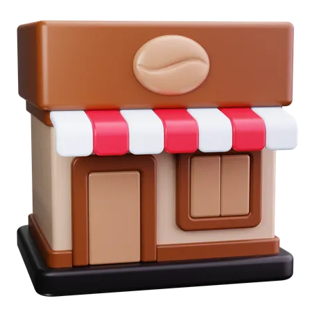 Coffee Shop  3D Icon