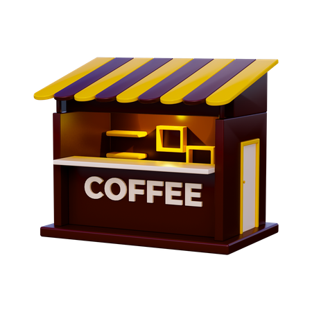 Coffee Shop  3D Icon