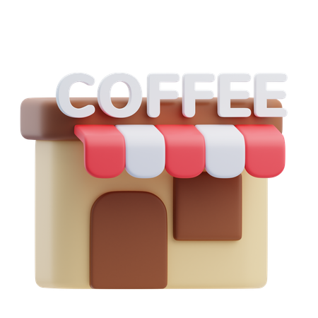 Coffee Shop  3D Icon