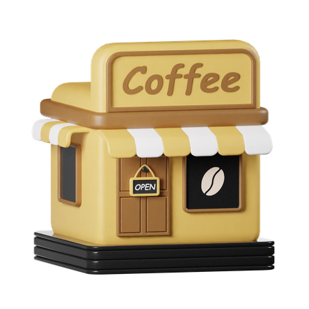 Coffee Shop  3D Icon