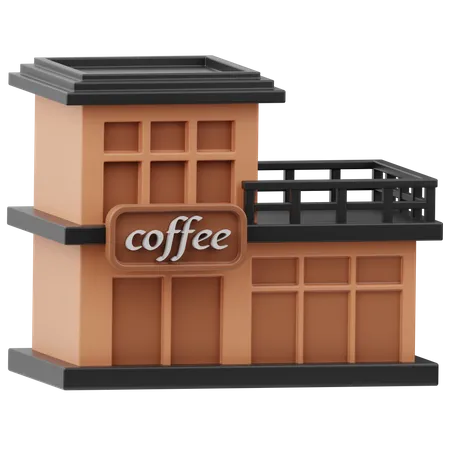Coffee Shop  3D Icon