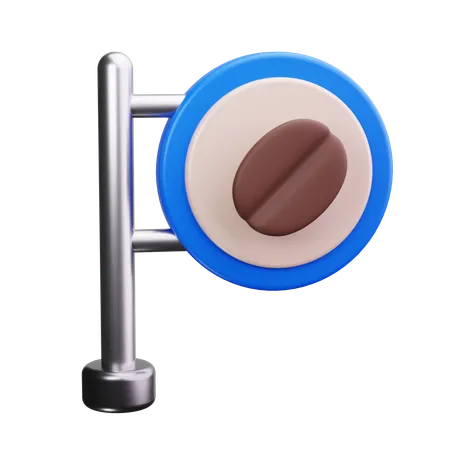 Coffee Shop Board  3D Icon