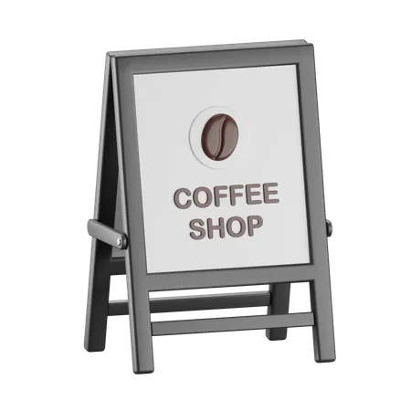 COFFEE SHOP BOARD  3D Icon