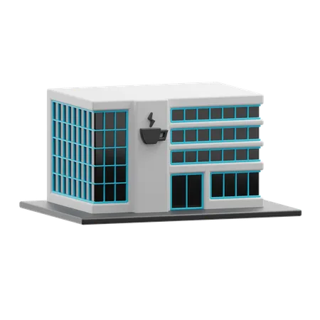 Coffee shop building  3D Icon