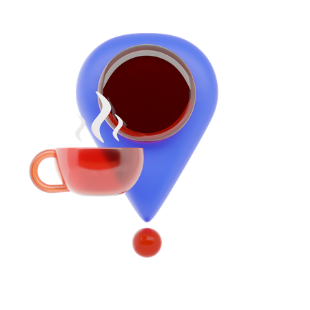 Emplacement du café  3D Icon