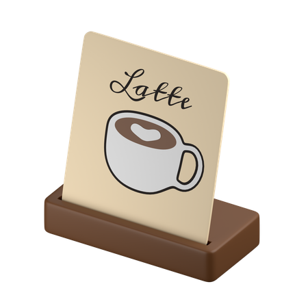 Coffee Sign  3D Icon