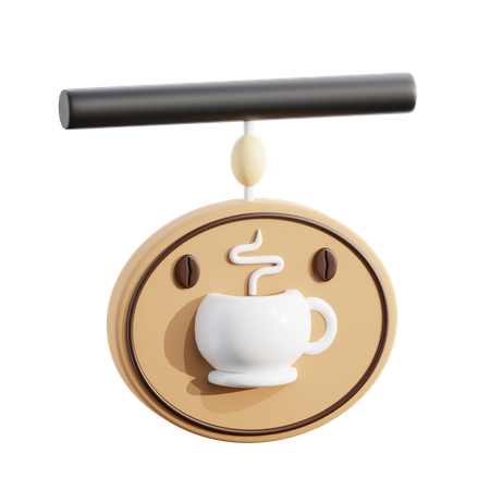 Coffee signboard  3D Icon